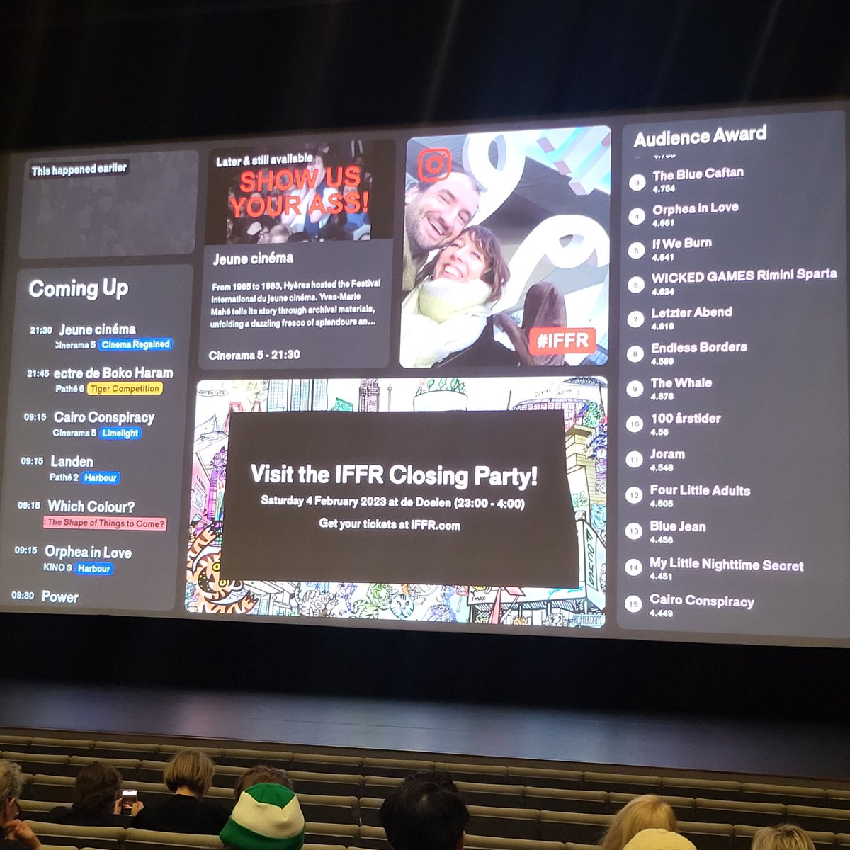 HeinRaat's tweet photo. #iffr2023 #iffr good to be back, film #Gagaland – bij Theater Rotterdam https://t.co/AKs2PcBBv3