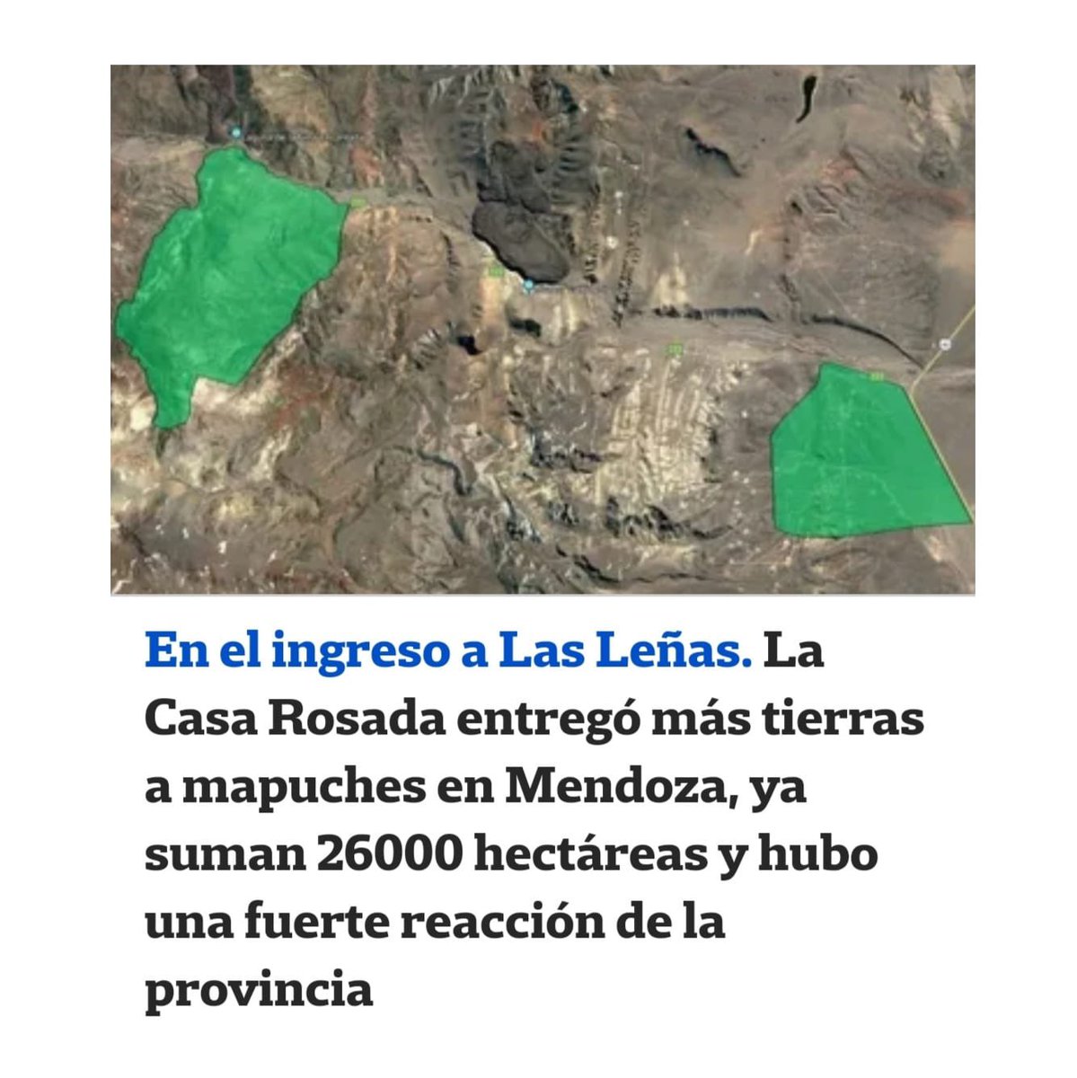 El Gobierno nacional distribuye tierras en Mendoza como si fueran suyas. Siempre generosos con lo ajeno. Hay una ley que involucra a las provincias en los registros de tierras y debe cumplirse. ¡Esto es directamente un robo!