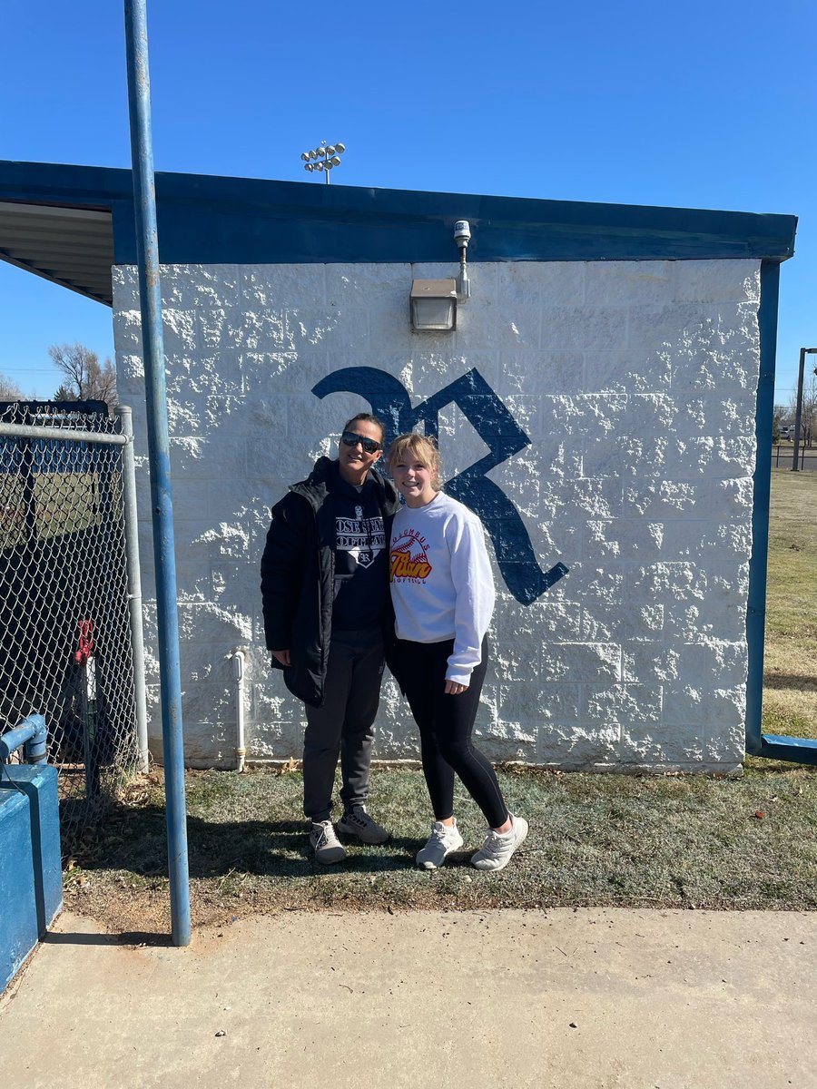 graci_major's tweet photo. A very big thank you to Coach Madden for having me on campus for a visit today! Go Raiders! 
@RSC_Softball @Futures918 https://t.co/gwlyqUMlPR