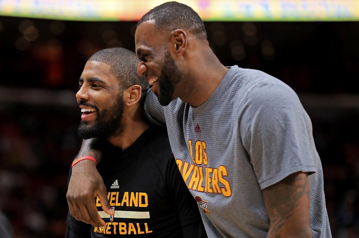 BleacherReport's tweet photo. Who should Kyrie team up with next? 👀 https://t.co/iPBGbcJm30