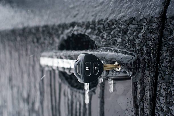 Frozen locks? 🔑❄
To defrost your lock, simply coat your key with hand sanitizer and insert the key gently into the frozen lock, but do not force it. 

The isopropyl alcohol lowers the freezing point of water, and can melt the ice 🧊 inside the lock within seconds!

#winterhack