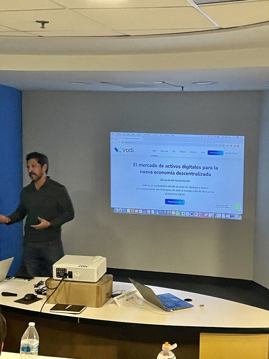 mxweb3 meetups 🗓️ 02/02/2023 
Presentación de proyectos y emprendimientos de la comunidad 🚀

VADI EXCHANGE Marketplace donde se unen las startups y mypes con inversores a través de su plataforma.
Arturo Cardenas 

#mxweb3 #buildinpublic #pofvalue #web3 #nftsmx #proptech #fintech