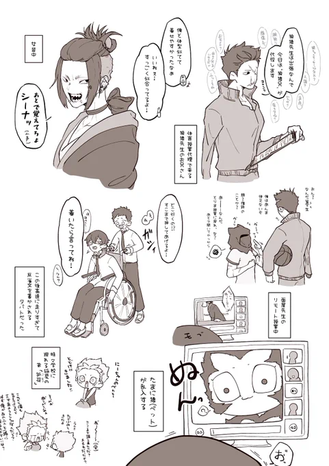 学パロ/ラクガキ3枚目! 