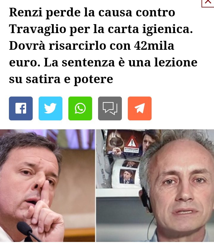 First reaction, SHOCK.

#3febbraio #Renzi #Travaglio