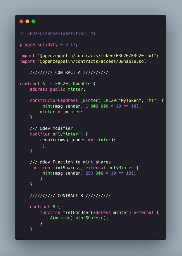 polthedev's tweet image. 🚨 What is wrong with the following smart contract?
