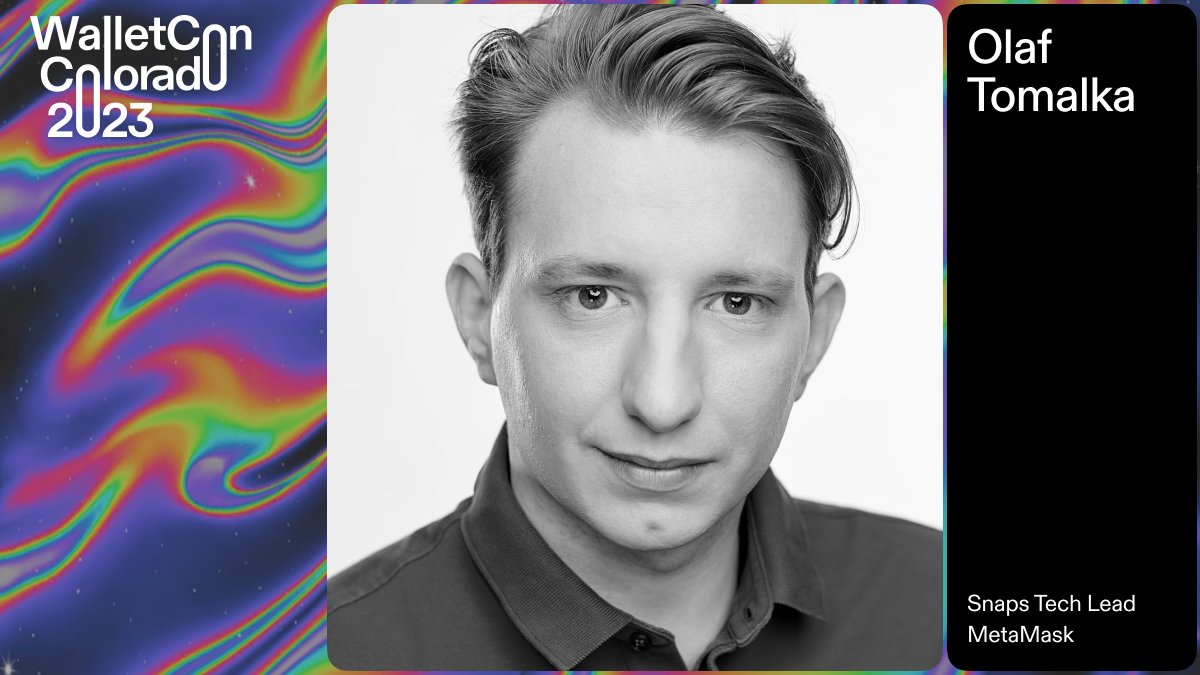 We're proud to announce <a href="/ritave/">Olaf Tomalka</a> of <a href="/MetaMask/">MetaMask.eth 🦊</a> as a #WalletCon2023 speaker!

Olaf will discuss the work of the Chain Agnostic Standards Alliance (<a href="/ChainStandards/">Chain Agnostic Standards</a>). He'll tell you what it is, what it does, and why you should come play.