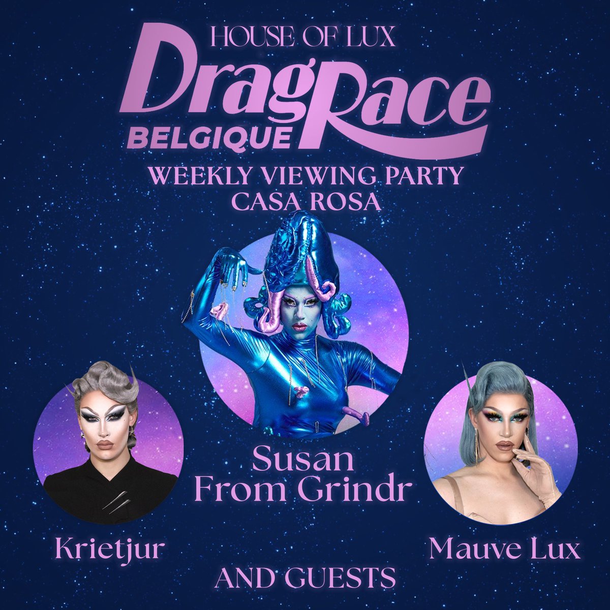 Who’s ready for some viewing parties! We're inviting you to Casa Rosa every Friday at 20:30 starting from 17/02! Come watch the episode with us, see some sickening performances &amp; meet our extra special guests 👀