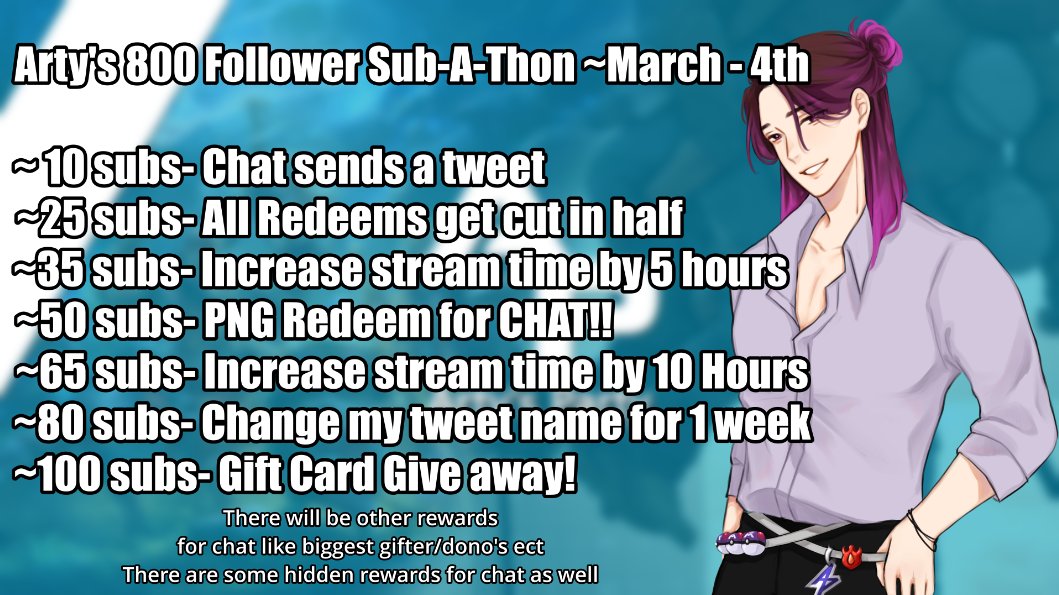 Ok guys i know we hit it a while ago but the sub-a-thon for hitting 800 followers is finally going to happen!! Help me spread the word since this is my first sub-a-thon!!!!!!!!!!!!!