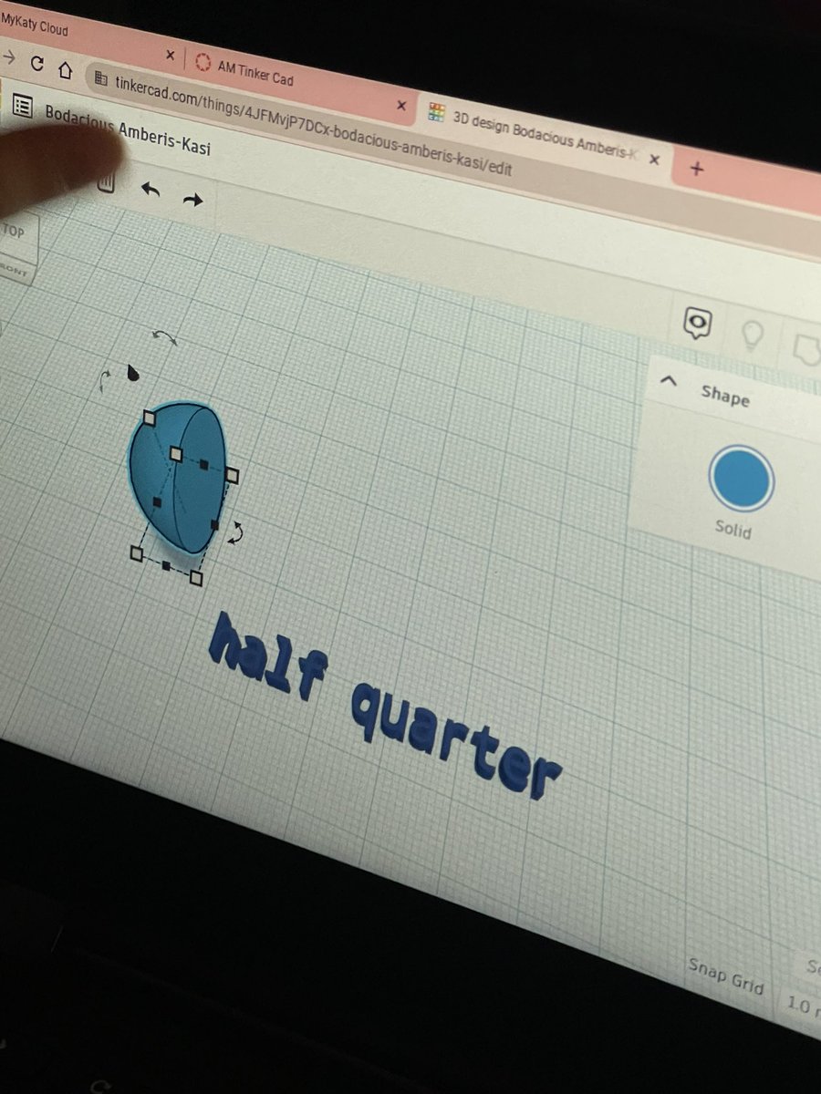 It was amazing to connect <a href="/tinkercad/">Tinkercad</a> with my Bilingual Science class and the phases of the moon. They did awesome after 10 minutes! 😎