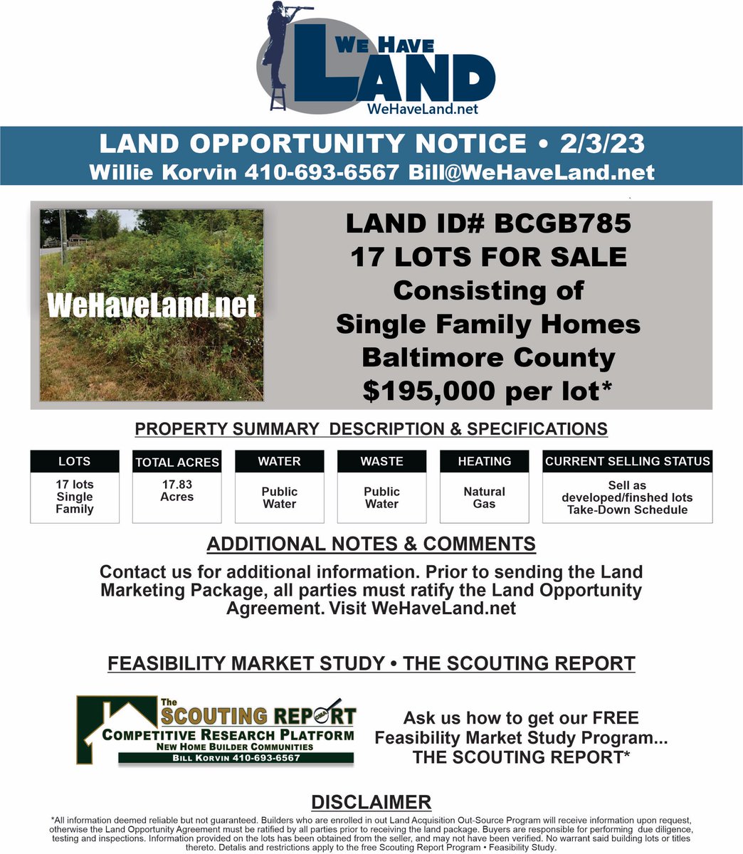 Building Lots For Sale. Visit WeHaveLand.net