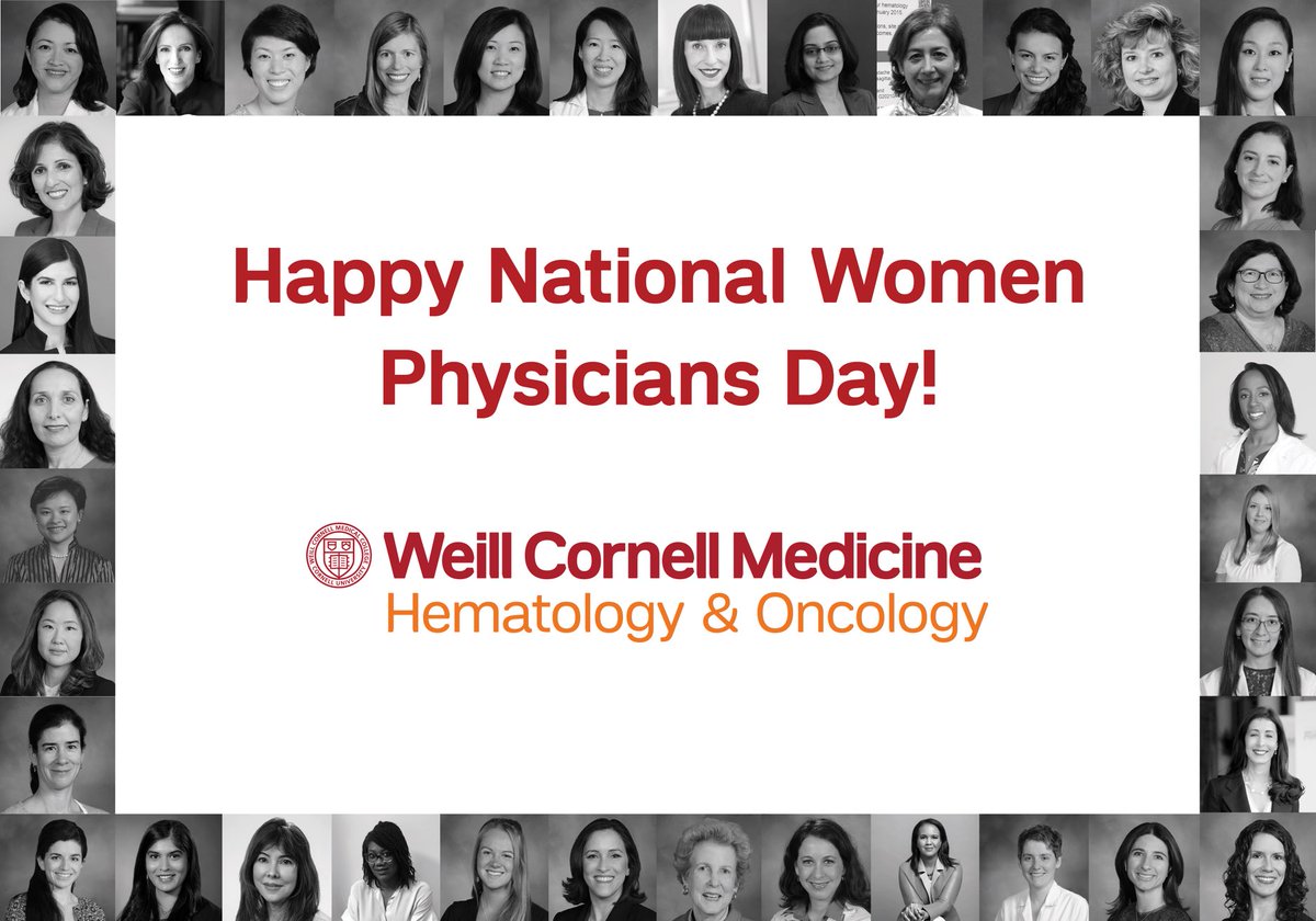 Happy #NationalWomenPhysiciansDay to our @WeillCornell @nyphospital HemOnc doctors. I am so proud of our stellar team! #NWPD #WomeninOncology #WomeninHematology #WIM