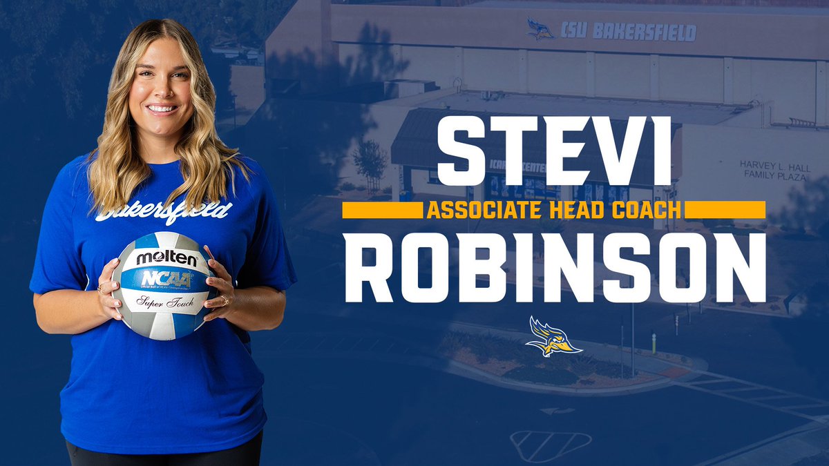 CSUB_Volleyball's tweet photo. Coach Giovana Melo announces the promotion of Stevi Robinson-Trail to Associate Head Coach!

Congrats, Stevi!

https://t.co/uxamAaMn44

#RunnersOnTheRise https://t.co/n4Z8rBRp6S