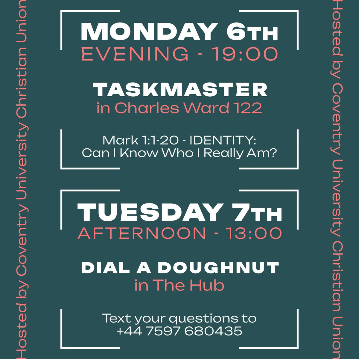 covcu's tweet photo. Introducing PAUSE! ⏸️ We know life can be busy so when did you last take a moment to stop and ask yourself if there's more to life than the daily grind? Join us this February as we take a moment to PAUSE together. - If your interested or want to know more, drop us a DM. 💬 https://t.co/nwqQdFCkJh
