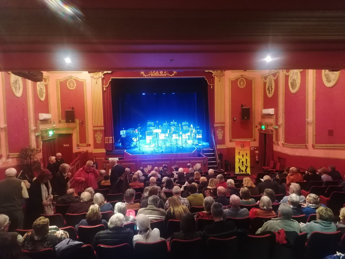 All ready for Monmouth Big Band gig in <a href="/monmouthsavoy/">Monmouth Savoy</a> tonight.
Lovely venue to play some original Welsh compositions for #JazzOrchestra 
@TyCerdd_org