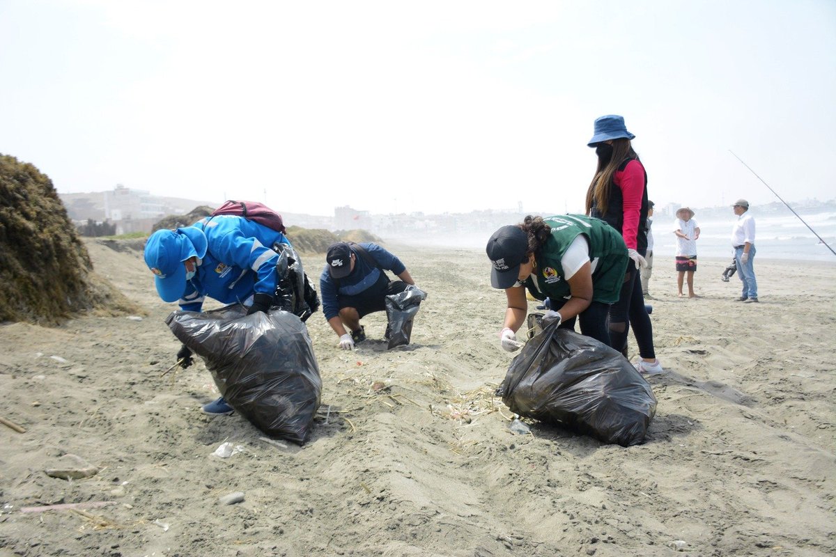 MPT_Trujillo's tweet photo. #TrujilloEsAmor I 🌱♻️ El #Segat organizó una campaña de limpieza en los humedales de Huanchaco, a la altura del sector conocido como Los Totorales, recogiendo 5 toneladas de basura, con la participación de 35 personas, entre voluntarios de la #UNT y promotores ambientales. https://t.co/yNV30QRc3K