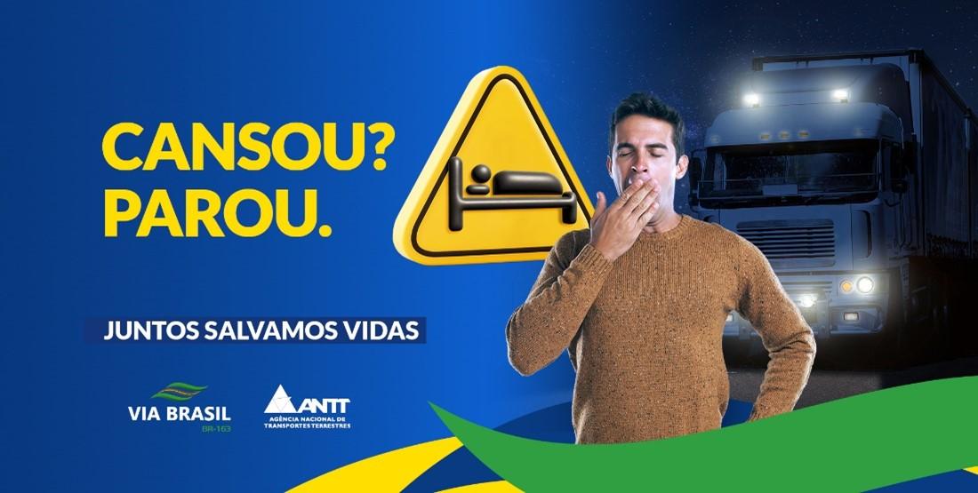 SOSESTRADAS's tweet photo. A campanha da @viabrasilbr163 é mais um alerta importante. Principalmente num período que tantos acidentes estão ocorrendo com motoristas profissionais, em função da exploração desses motoristas, submetidos a jornadas cada vez mais pesadas.
#ViaBrasil #Br163 #dormiraovolante https://t.co/52gXXgRd41
