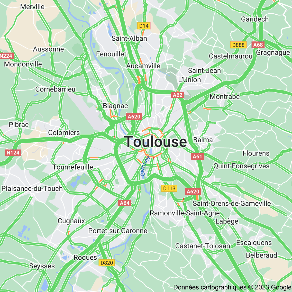 [FLASH 21:00] Trafic à Toulouse toulousetrafic.com #Toulouse #ToulousePeriph #InfoTrafic