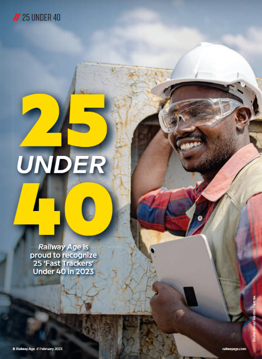 AlstomUSA's tweet photo. Congratulations to Adam Severinsen, Roadmaster with Alstom Services in Florida, who has been named one of Railway Age's "25 Fast Trackers under 40" in their February issue.
To see the issue https://t.co/8P2QnY4fS2
#TeamAlstom #NAMServices #SustainableMobility #AlstomServices https://t.co/dgMbWkxQPp