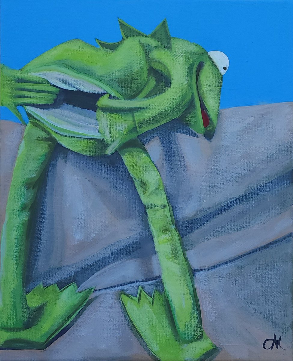 VMarieVrt's tweet photo. Fisting 2023 | 8x10 | AcrylicOnCanvas 
"If I wanna hear you talk, I'll shove my arm up your ass and work your mouth like a puppet!" https://t.co/y14mEVC6k7