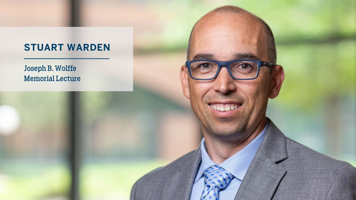 IU School of Health & Human Sciences (@iuindyshhs) on Twitter photo @IUPUI #researcher <a href="/StuartJWarden/">Stuart Warden, PT, PhD, FACSM, FASBMR</a> will serve as this year's #ACSM Joseph B. Wolffe Memorial Lecture speaker. During the ACSM 2023 Annual Meeting and World Congress, Warden will discuss bone stress injuries in distance runners, helping improve treatment & outcomes. Congrats! 👏👏 @IUPUI #researcher <a href="/StuartJWarden/">Stuart Warden, PT, PhD, FACSM, FASBMR</a> will serve as this year's #ACSM Joseph B. Wolffe Memorial Lecture speaker. During the ACSM 2023 Annual Meeting and World Congress, Warden will discuss bone stress injuries in distance runners, helping improve treatment & outcomes. Congrats! 👏👏