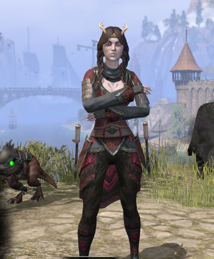 DaedricShadow's tweet photo. Maikoh had one too many Markarth Meads and woke up a baby Vamp Bat … she was not too impressed with the judgement of the local merchants  as she adjusted to the night life 😅🥰🦇🖤 @TESOnline  #ESOFashion #theelderscrollsonline #ESOvampire #Vampire #bat #ESO https://t.co/HUg2PgwGwA