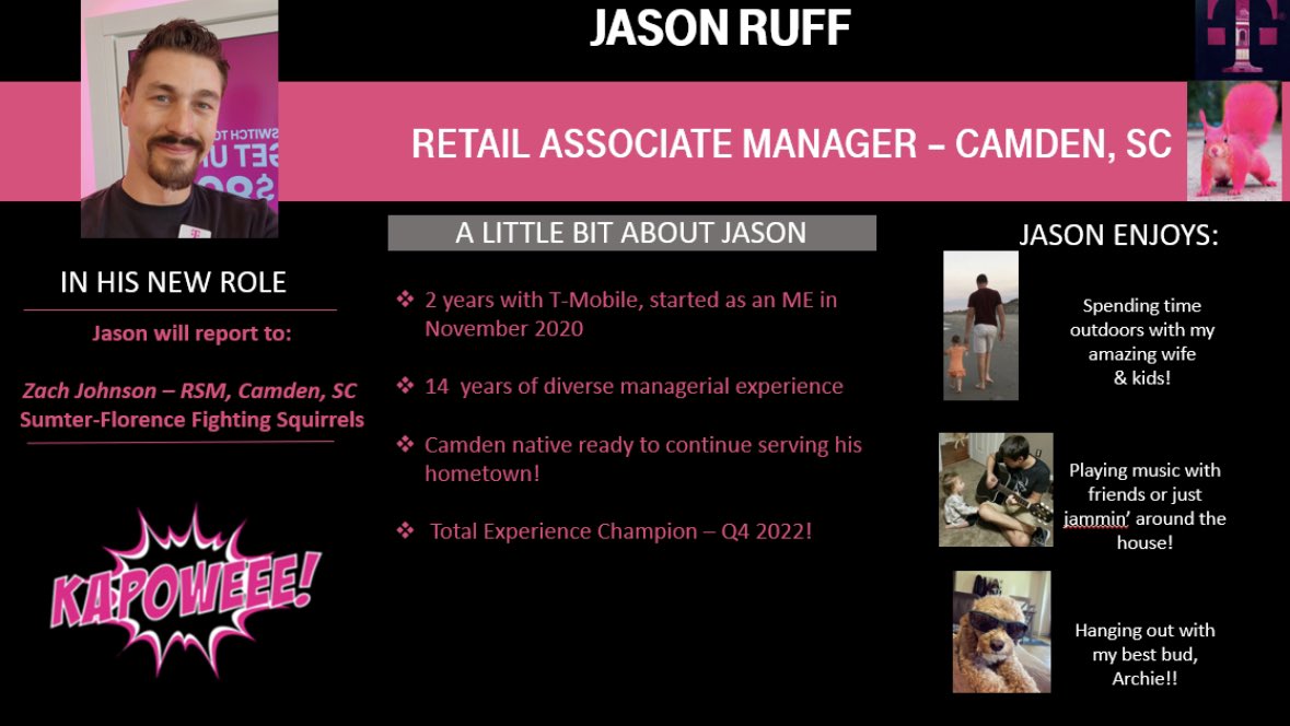 ZJohnson37's tweet photo. It is my pleasure to introduce Jason Ruff as our newest RAM here in #KapoweeeNation in SMRA Carolinas South!! I am very excited to see the new heights that Jason will take our team to here in Camden. Congrats Jason!! https://t.co/Dj4jwo0N1k