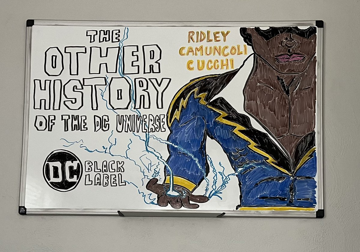 Today’s dry erase marker art is inspired by Black History Month and one of my favorite “comic” books ever put out by <a href="/DCBlackLabel/">DCBlackLabel</a>.

The Other History of the DC Universe a.co/d/7OywS2C