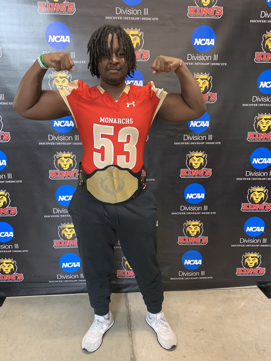 Had an amazing visit today at Kings College !🔥 Thank you for the invite coach!! <a href="/Coach_Bantell/">Chris Bantell</a> , <a href="/KingsCollegeFB/">King's Football 🏈</a>