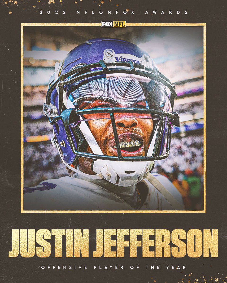 vikesinsider's tweet photo. Congratulations to @JJettas2 for winning NFL on Fox Awards' Offensive Player of the Year! https://t.co/L3od24iuAL