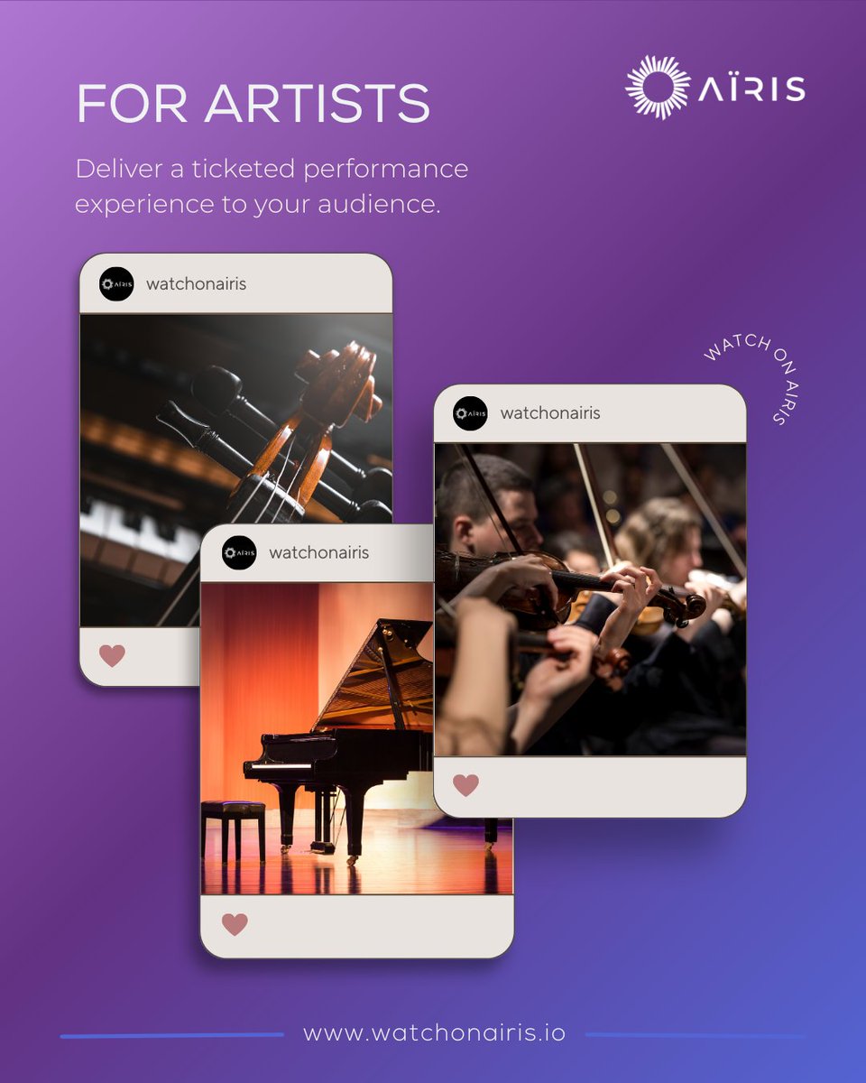 We've reimagined the bounds of classical music. Discover AÏRIS for artists at watchonairis.io 🎻