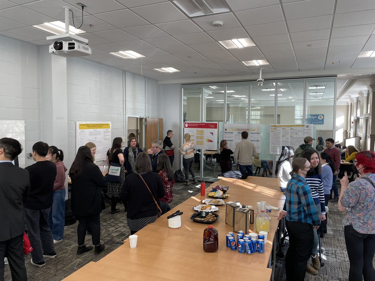 It was a fantastic day of research and community at the first annual @UMDCollegeofEd HDQM Recruitment Day Poster Session! I love seeing how interdisciplinary our awesome department is! And I’m super excited about all the new #EdTerps!