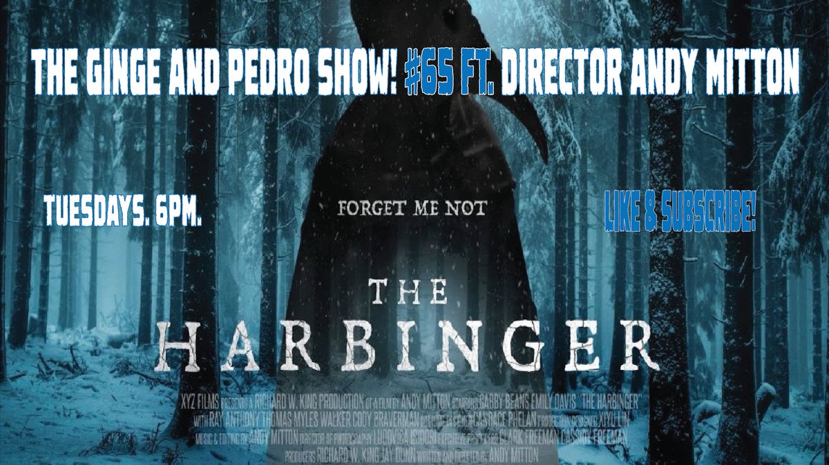 MarrkMulgrave's tweet image. The Ginge &amp;amp; Pedro Show! #65 ft. Andy Mitton - Director of THE HARBINGER! youtube.com/live/qmzZWgTFC… 

Hey, hey, gang! We have an extra special guest this week in Andy Mitton,@andymitton filmmaker and composer, as we discuss his newest movie, THE HARBINGER!