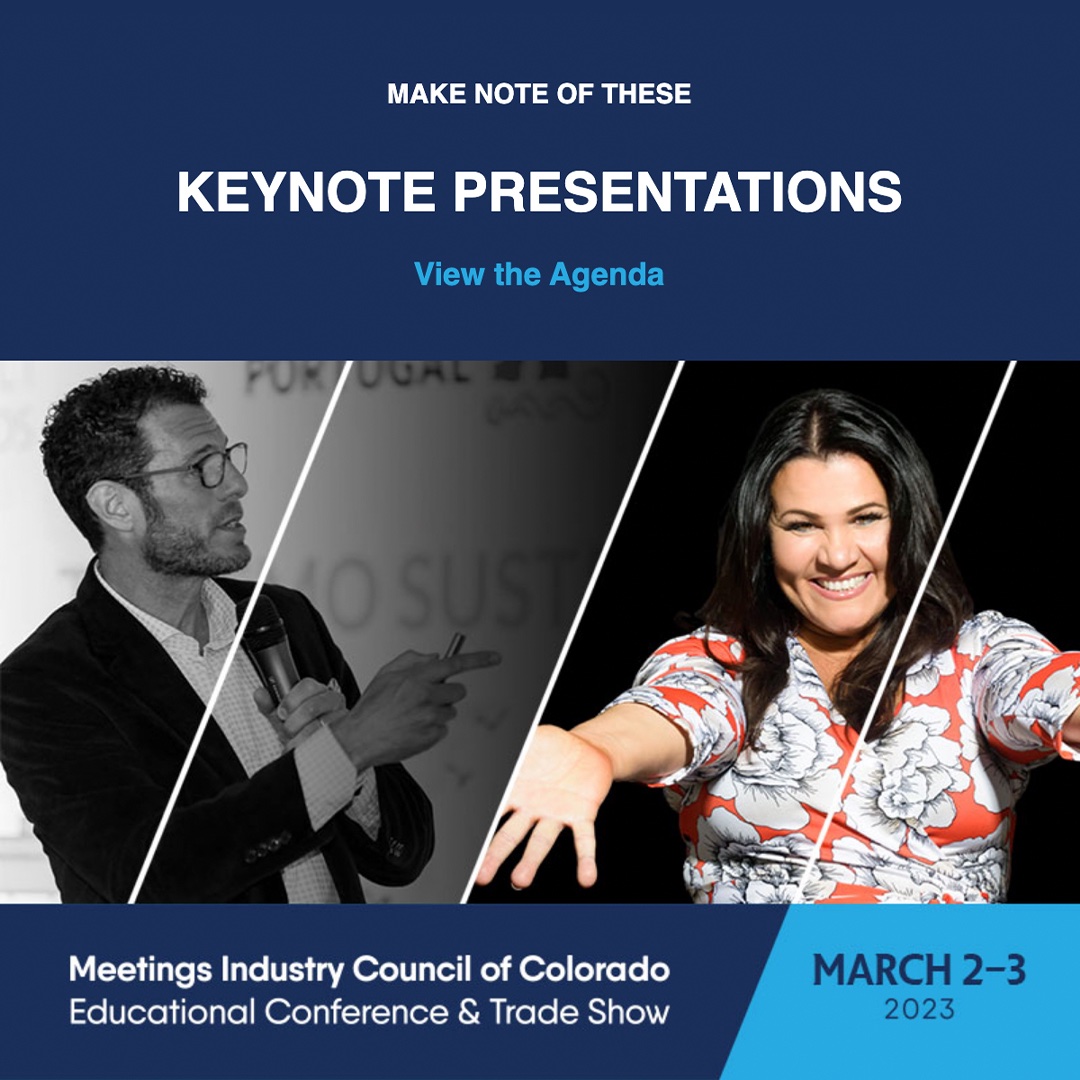 KEYNOTE SPOTLIGHT: The Magic of Belonging <a href="/projectenye/">Project Eñye with Denise Soler Cox</a> is Thursday, March 2, 4-5pm at Meetings Industry Council of Colorado.

For more information, visit the agenda 
mic-colorado.org

Sponsored by <a href="/visitdenver/">Visit Denver</a>