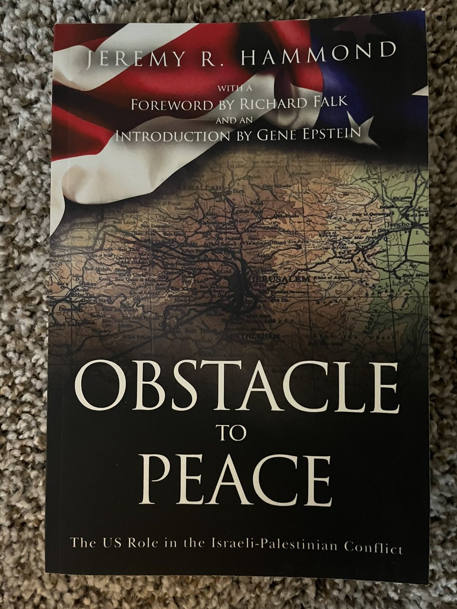 Learn more about the book Obstacle to Peace: The US Role in the Israeli-Palestinian Conflict, featuring a Foreword by former UN Special Rapporteur Richard Falk and an Introduction by former Barron's editor Gene Epstein:
https://t.co/3SkF3TyAoQ 