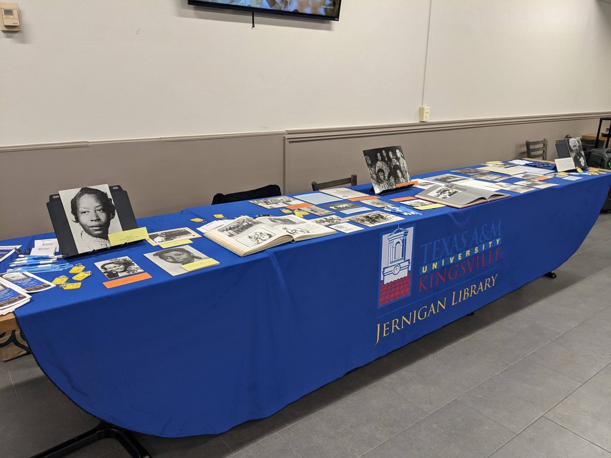 tamuksta's tweet photo. The archives enjoyed showcasing a few of our unique items at the Black Heritage Month Kickoff and panel this week! https://t.co/dHkYNv6C96
