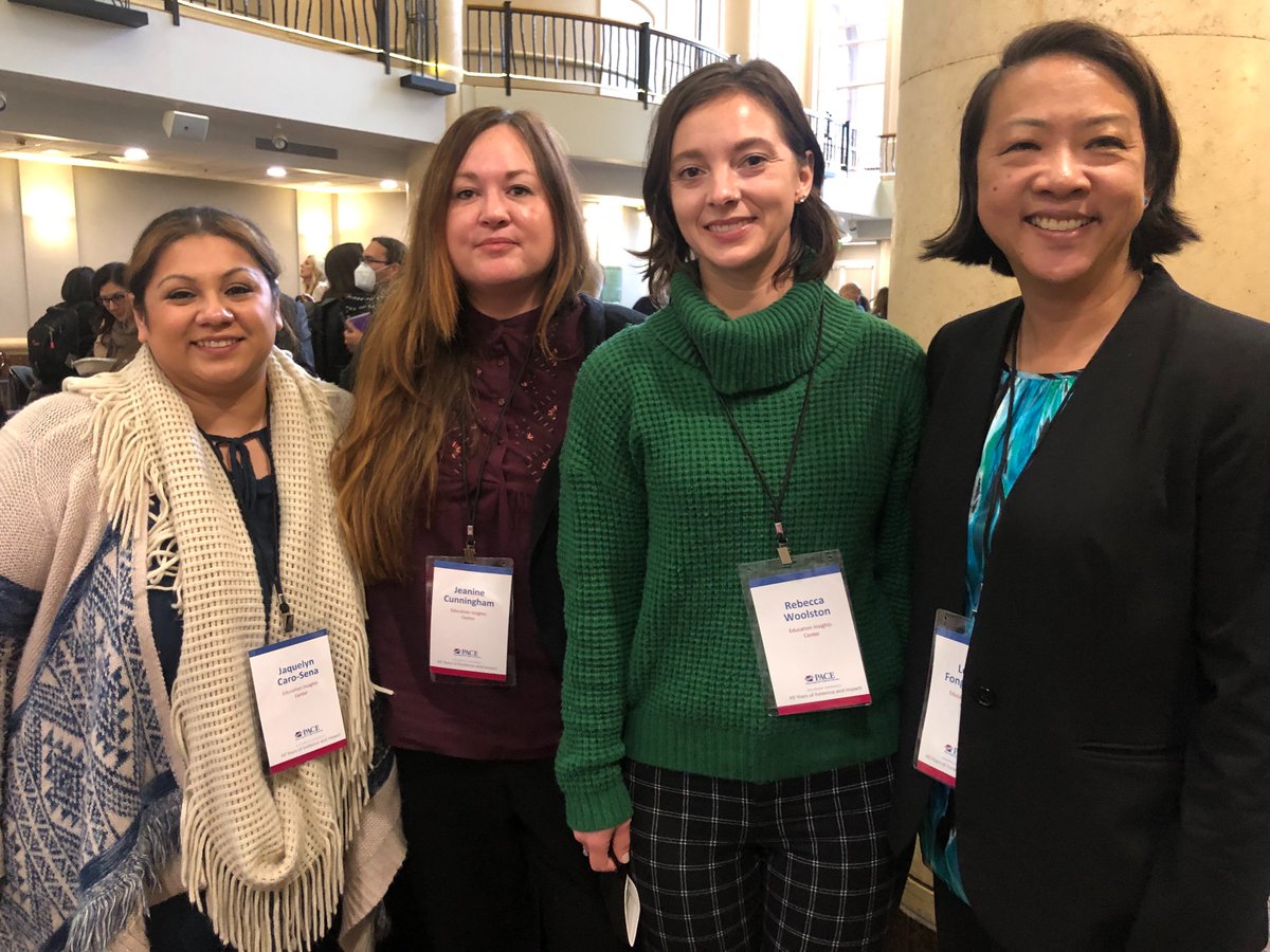 Team #EdInsights this morning @edpolicyinca's annual conference. We're thrilled to be in great company to discuss #CAHigherEd policy and practices.