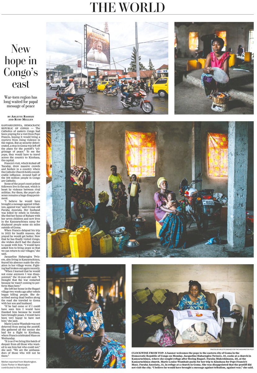 Arlette BASHIZI (@arlettebashizi) on Twitter photo Today’s print edition in the <a href="/washingtonpost/">The Washington Post</a> .
Full article here 👇🏾
washingtonpost.com/world/2023/02/… Today’s print edition in the <a href="/washingtonpost/">The Washington Post</a> .
Full article here 👇🏾
washingtonpost.com/world/2023/02/…