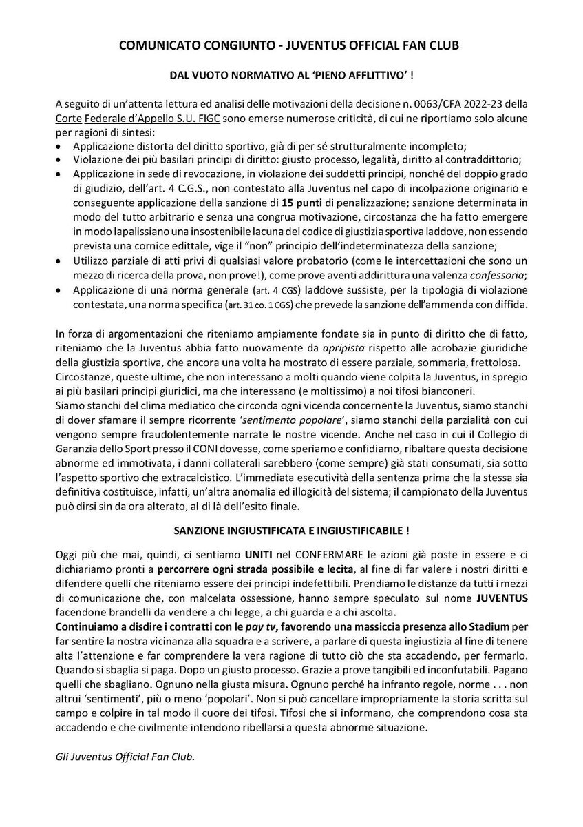 La vittoria più bella sarà farvi fallire malamente <a href="/FIGC/">FIGC</a> #FIGCMAFIA #GravinaOut #unitiperlajuve #DisdetteSkyDazn #DisdetteDaznSky #disdettatimvision #disdettaMediasetInfinity #DisdettaSky #disdettaDAZN
