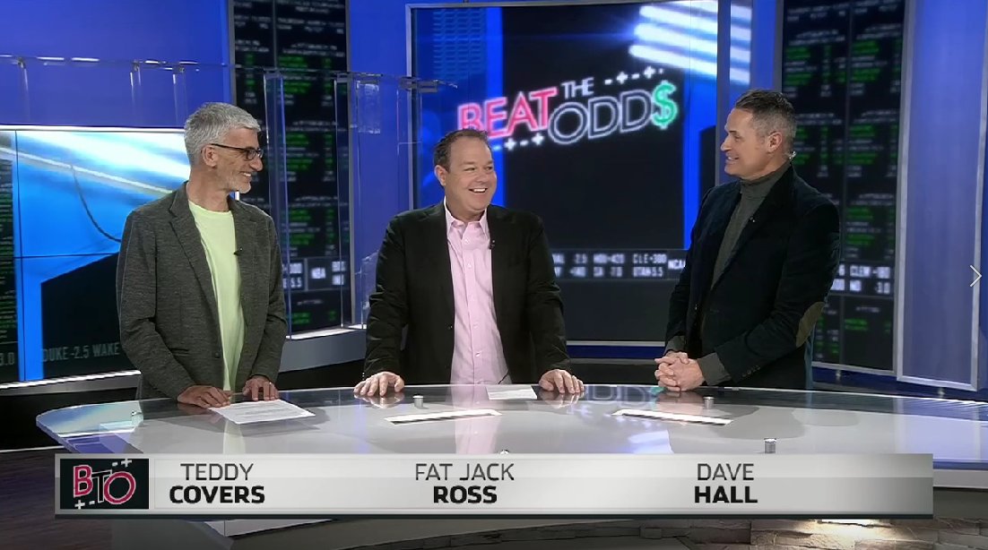 BEATTHEODDSTV's tweet photo. .@teddy_covers says that Philadelphia's post-season path to the Big Game is among the easiest in history.  And that's unlike Kansas City, says @FatJackSports who reminds everyone that the KC team is battle tested. #NFL #superbowl #sportsbetting 
Watch, https://t.co/TFxBSUMEmc https://t.co/4l5wQKW0i5
