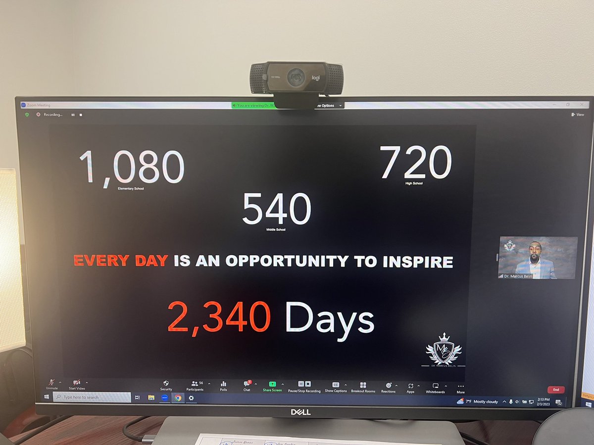 2,340 days to inspire and make a difference into the lives of our students. Don’t wait, the time is now!!!! <a href="/MarcusJBelin/">Dr. Marcus Belin</a> #DITCHEDCon