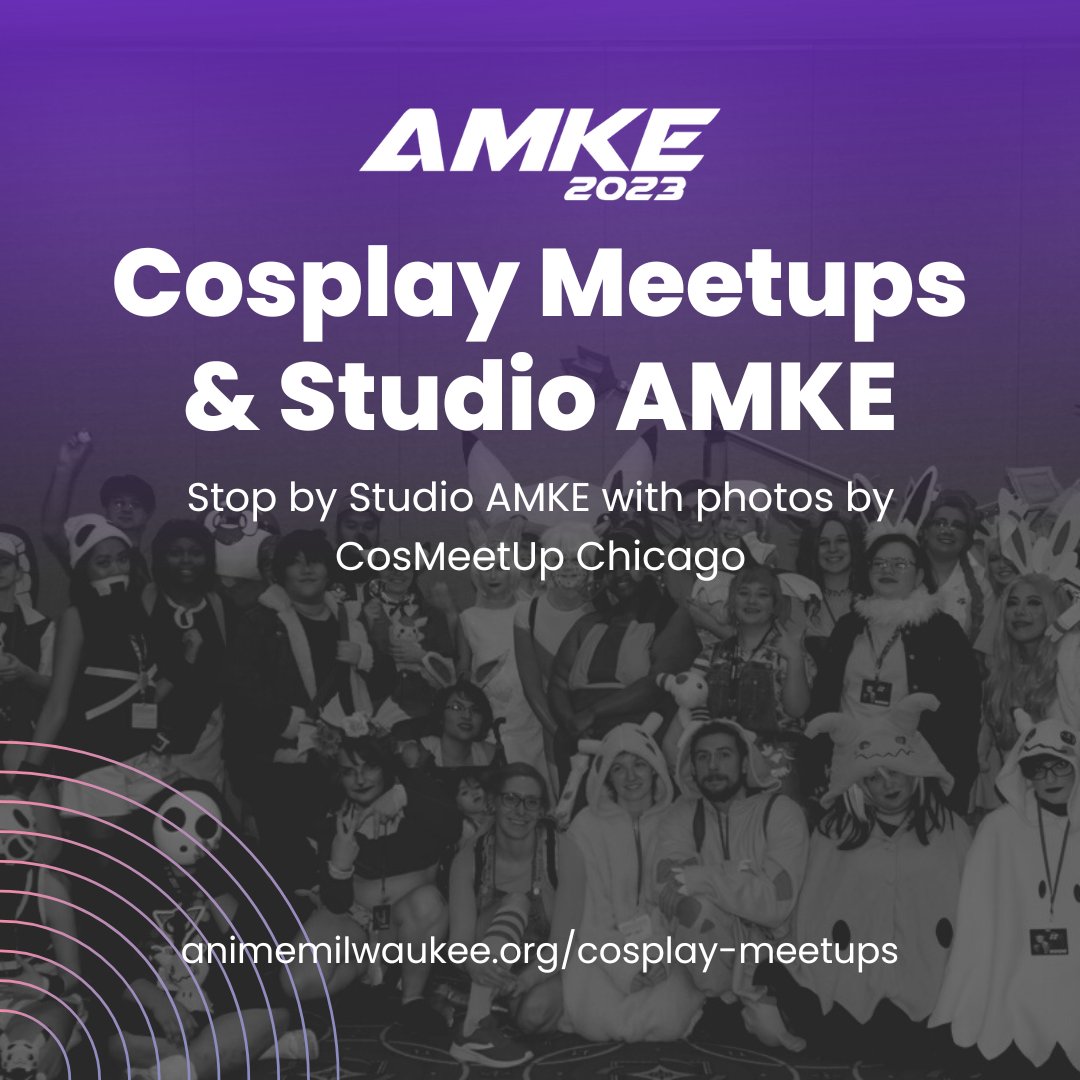 Animemilwaukee's tweet photo. Don't let the weekend fly by without getting a photo of the cosplays you worked so hard on! Stop by Wisconsin Center Room 102C to discover Studio AMKE with photos by @CosMeetupChi
#AMKE2023 #StudioAMKE #CosMeetUpChicago #AnimeMilwaukee #Cosplay #AnimeCosplay #MidwestCosplay https://t.co/XvjxXD4M3n