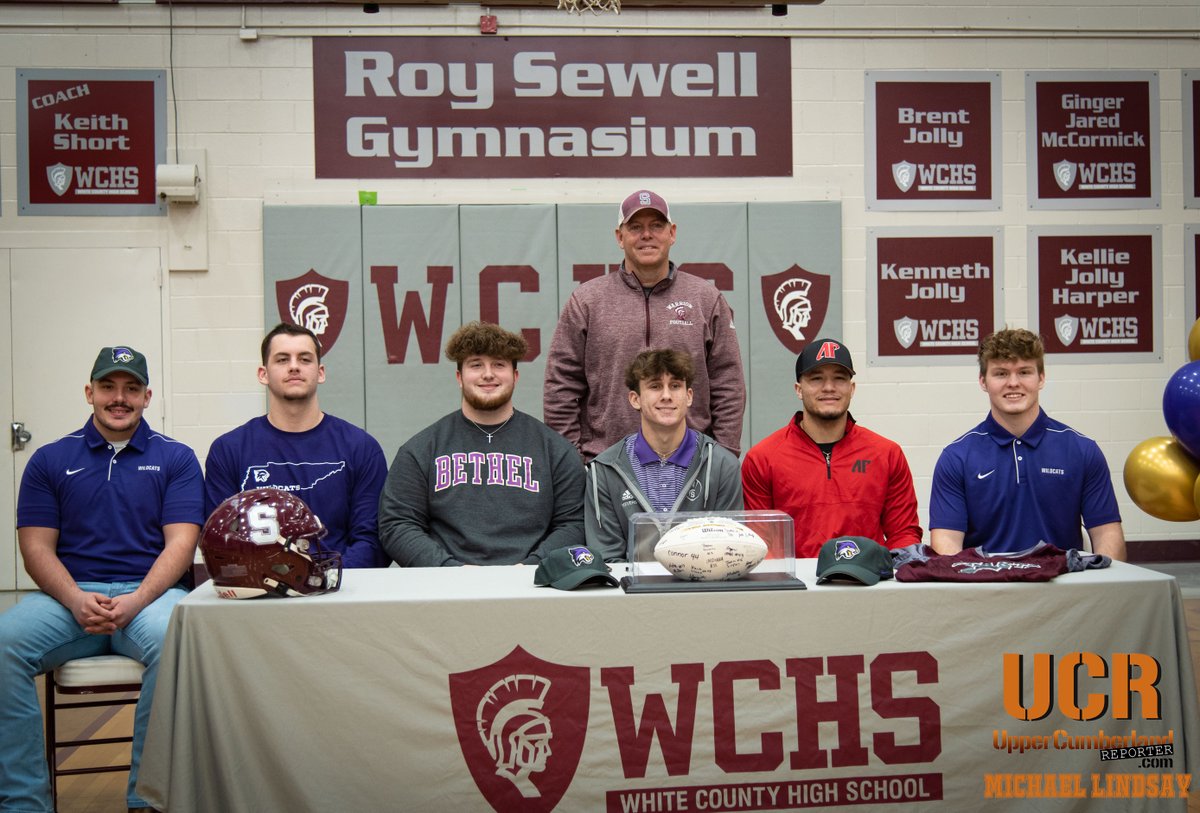 U_C_Reporter's tweet photo. 7 White County Athletes Particpate In College Athletics Signing Ceremony: Abby Guys, Malaki Dowell, Garrett Johnson, Ryan Bumbalough, Hayden Bilbrey, Braxton Seevers and Kobe Jones.

STORY and PHOTO GALLERY: https://t.co/QIsn1hq4l7 #UCReporter https://t.co/ujpqUiPzuf