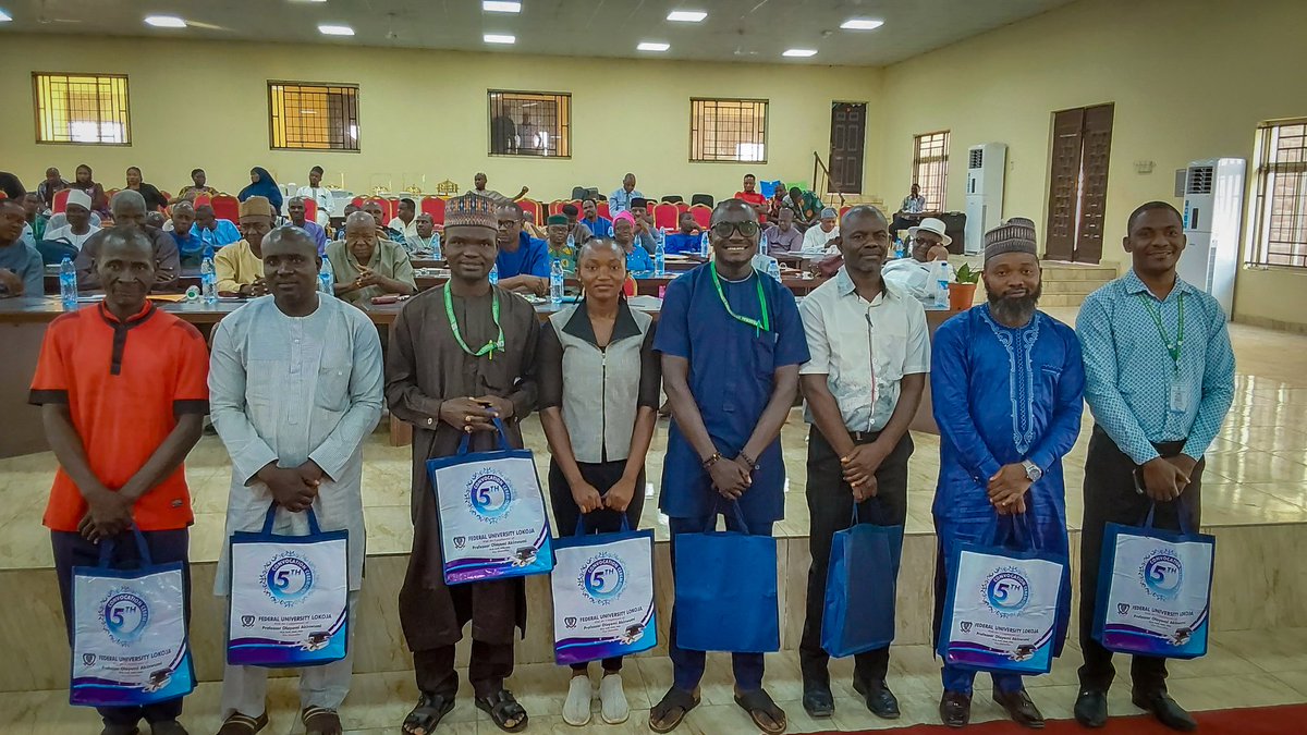 fulokoja's tweet photo. .:: FUL Senate Holds First Meeting in 2023, Honours Outstanding Staff with Merit Awards | Federal University Lokoja https://t.co/BXL4JjZG8Q https://t.co/gQpUFqKJfW