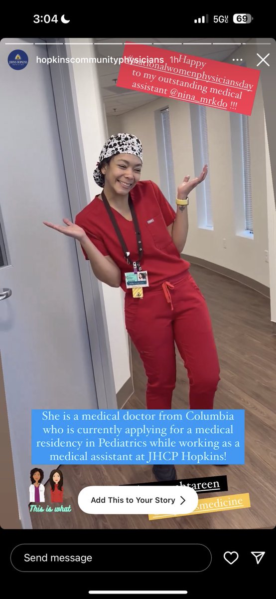 Extremely happy to work here! I’m so happy for all the support during my path to be a certified foreign physician! So exciting for the next step, thanks @JHcommunity proud to be part of this family👩🏻‍⚕️🍒🧸 #Match2023 #NationalWomenPhysiciansDay #NationalWearRedDay #HeartHealthMonth