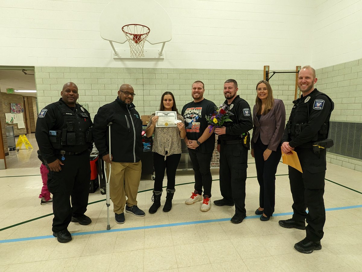 Things like this just fill your heart with joy! The <a href="/RacinePD/">Racine Police</a> and Hope City Church surprised a nominated teacher at each school in the city of Racine for Love Week! I met up with them as they surprised Ms. Kiesler at <a href="/MontessoriRUSD/">Goodland Montessori</a>. Thank you for honoring our educators!