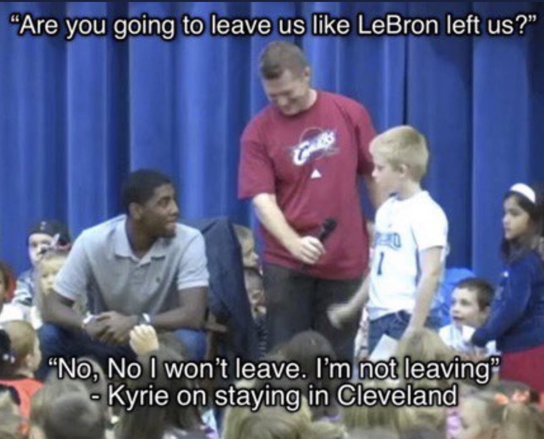 FeelLikeDrew's tweet image. Kyrie is a generational liar