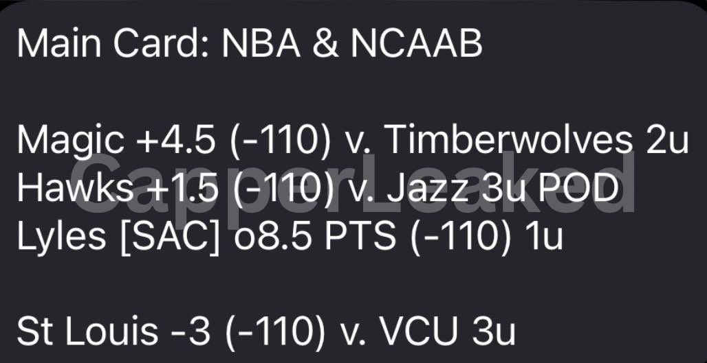 Capperleaked's tweet image. #AnalyticsCapper