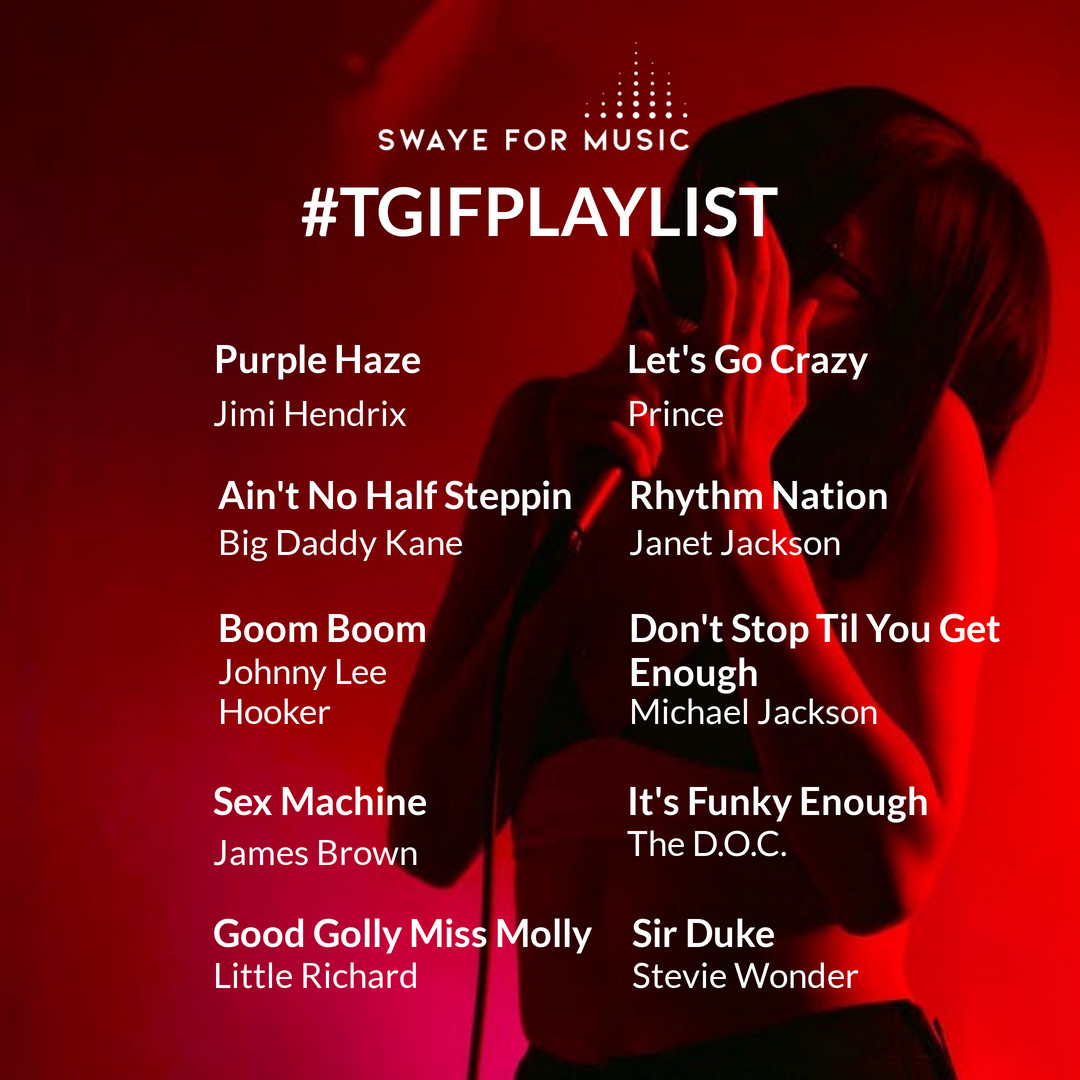 Enjoy your weekend with our Swaye for Music #TGIFPlaylist of legendary artists!  swaye.com 
Listen via YouTube Music! rpb.li/EavHkA

#music #musiclover #playlist #youtubemusic #tgif #musiclovers #musicians