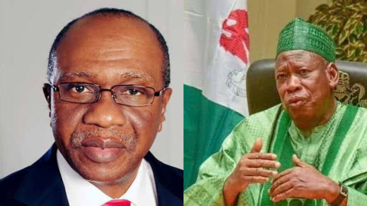 SaharaReporters's tweet photo. Central Bank Governor, Emefiele Introduced Naira Redesign To ‘Avenge’ His Failed APC Presidential Bid – Kano Governor, Ganduje | Sahara Reporters  https://t.co/KCTEA6Bzm8 https://t.co/gDLF4RPE1K
