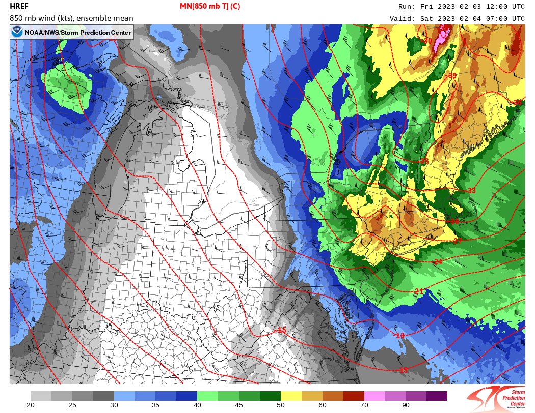 BoundarylayerB's tweet image. Temps between -30 to -33 per HREF tonight over CHH. Close to the record values per @NWSSPC sounding climatology! Bundle up people! #mawx